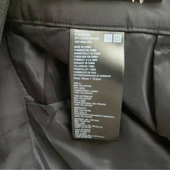 [NWT] COMPTOIR DES COTONNIERS|UNIQLO - Tweed Wool Pleated Plattered Trousers - Picture 5 of 14